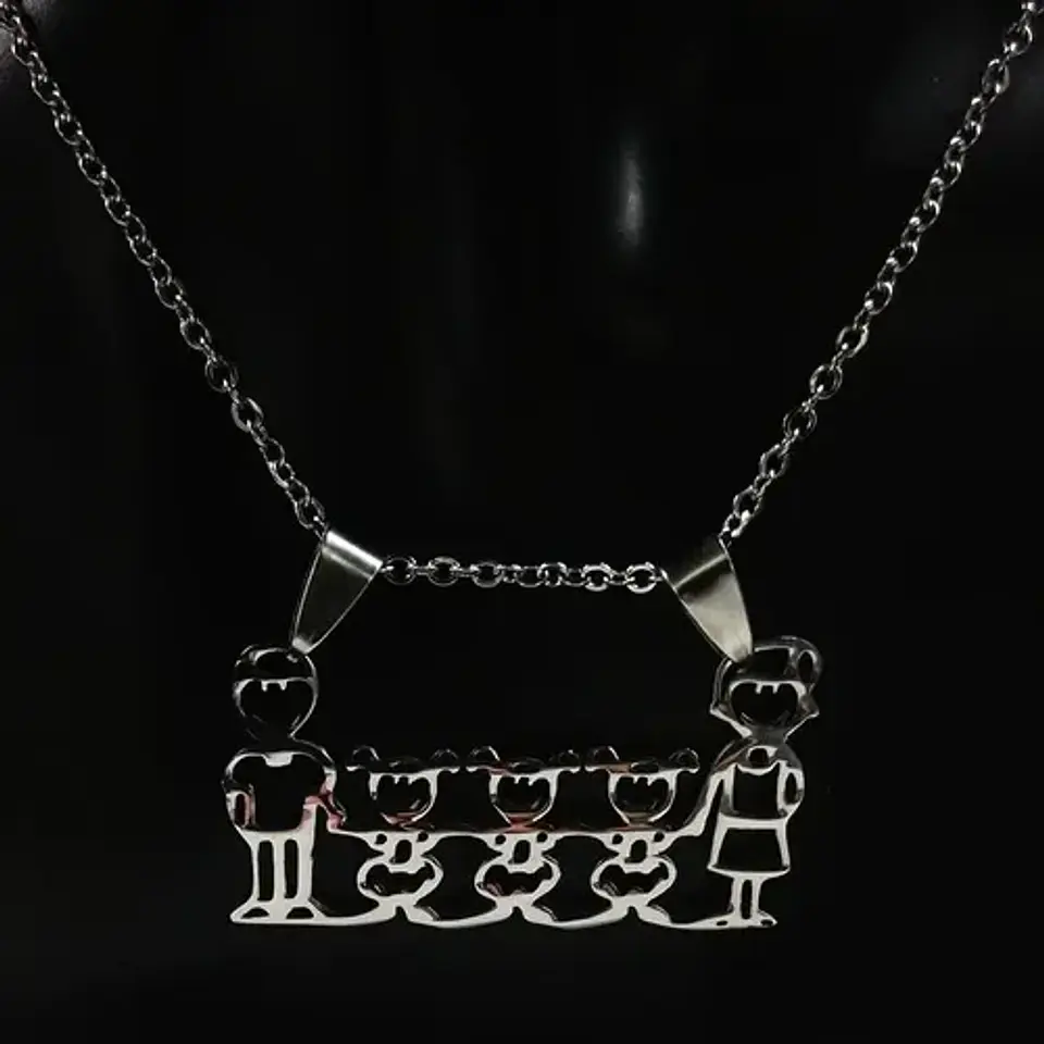 Collar Regalo Dia Madre Mamá Familia Hijos Joyas Mujer  25