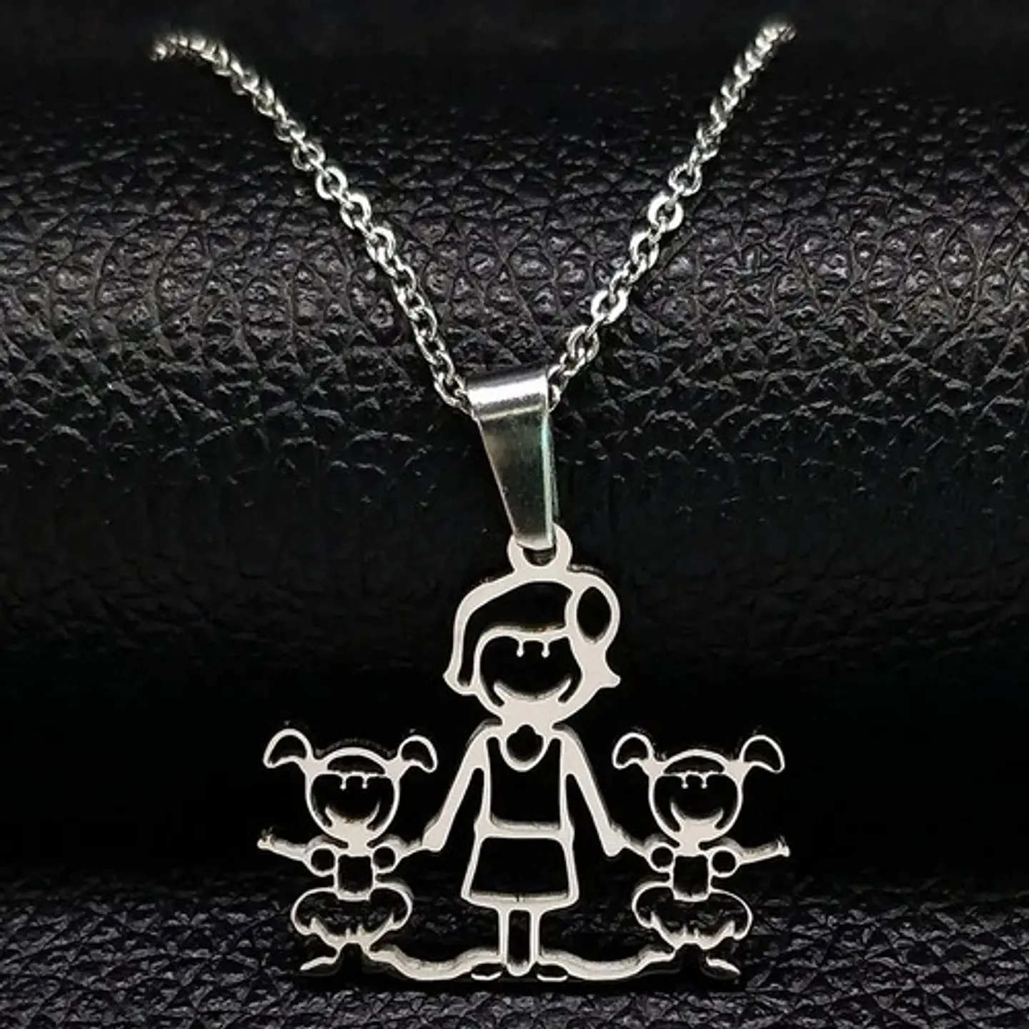 Collar Regalo Dia Madre Mamá Familia Hijos Joyas Mujer  49