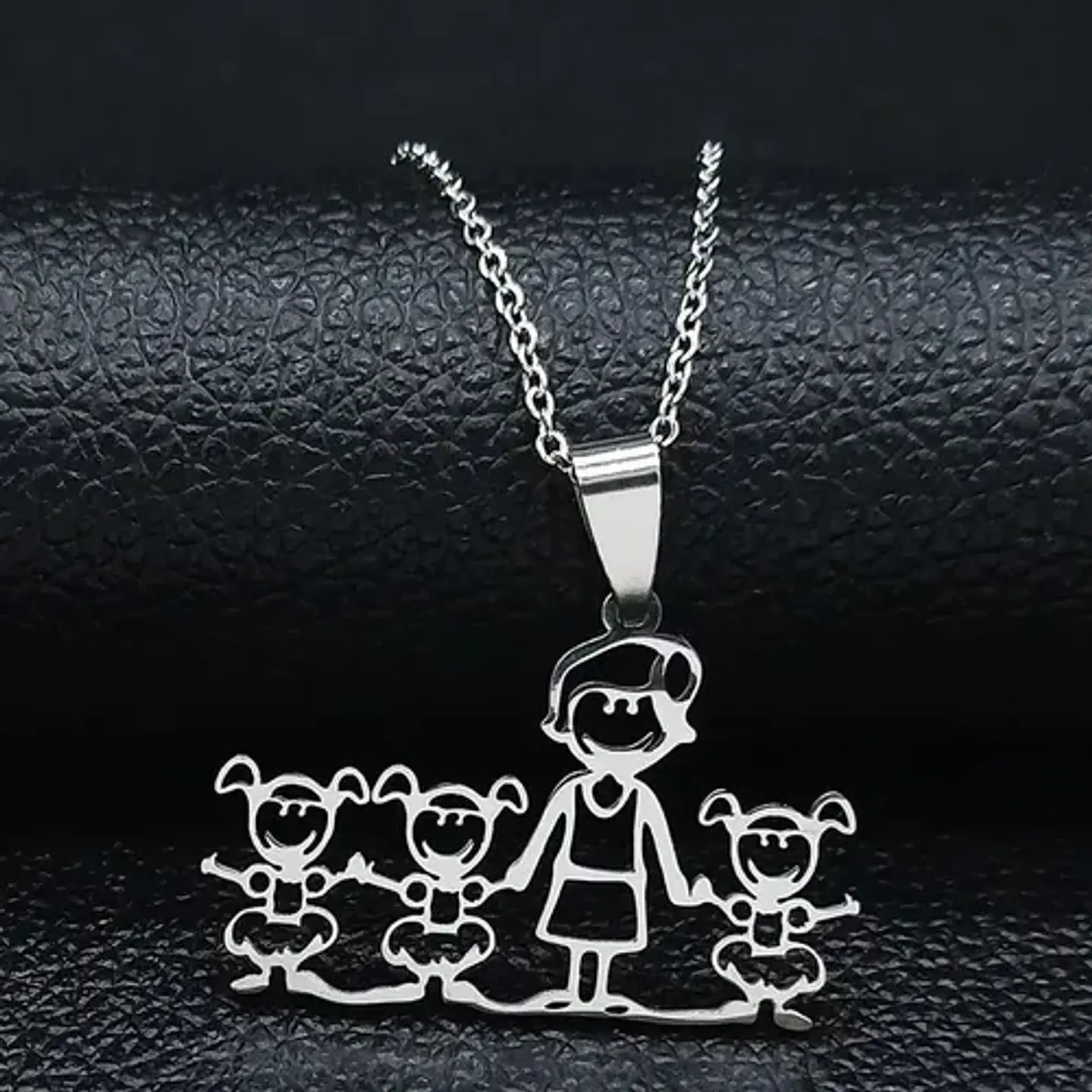 Collar Regalo Dia Madre Mamá Familia Hijos Joyas Mujer  52