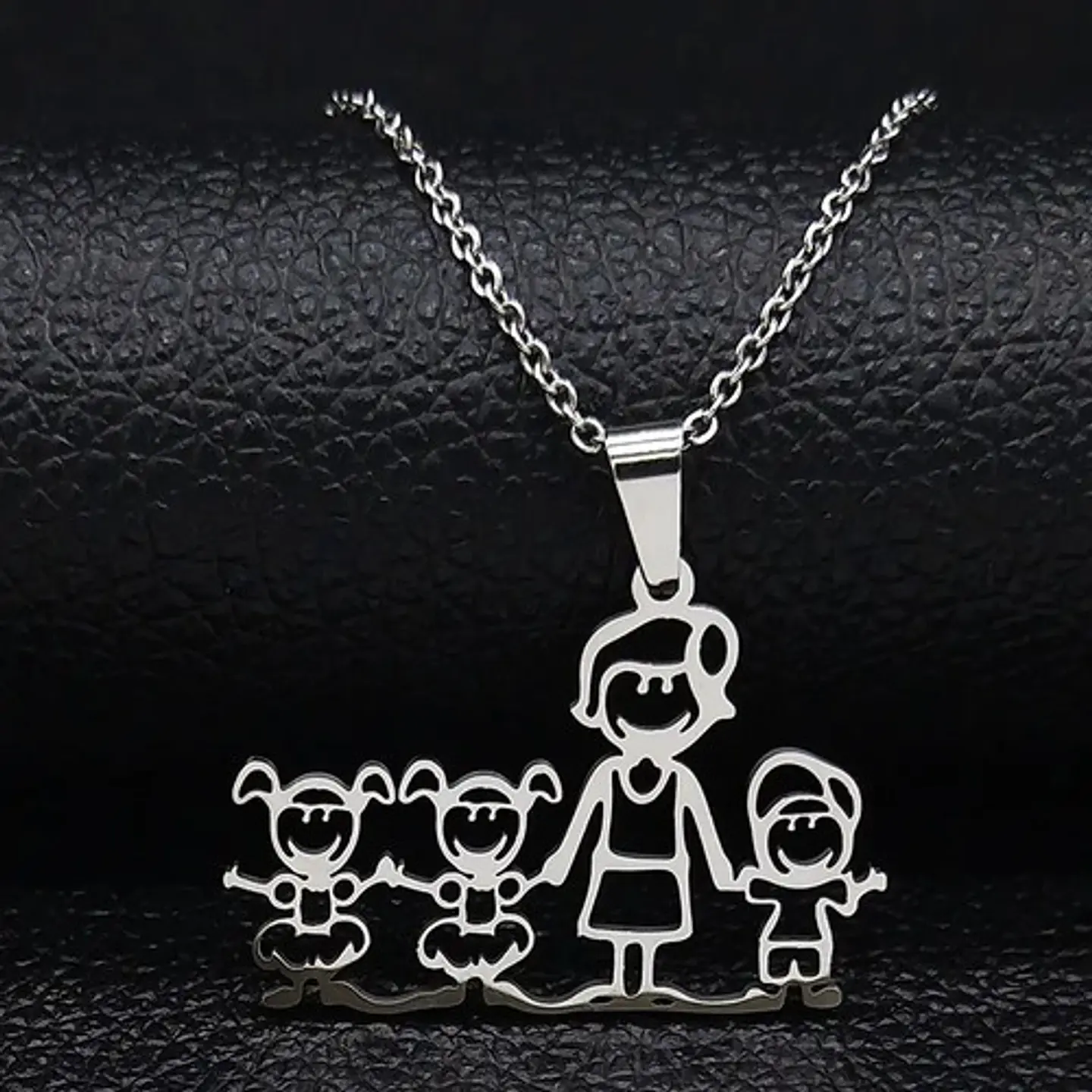 Collar Regalo Dia Madre Mamá Familia Hijos Joyas Mujer  55