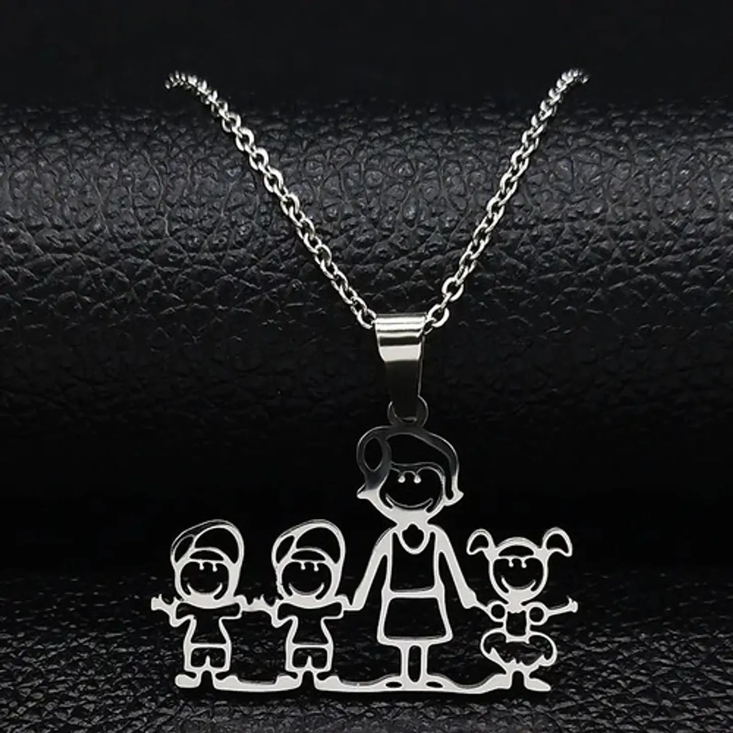 Collar Regalo Dia Madre Mamá Familia Hijos Joyas Mujer  58