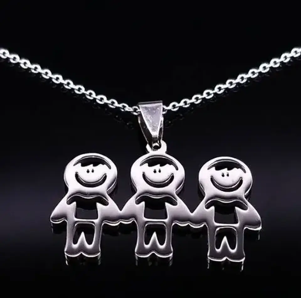 Collar Regalo Dia Madre Mamá Familia Hijos Joyas Mujer  92