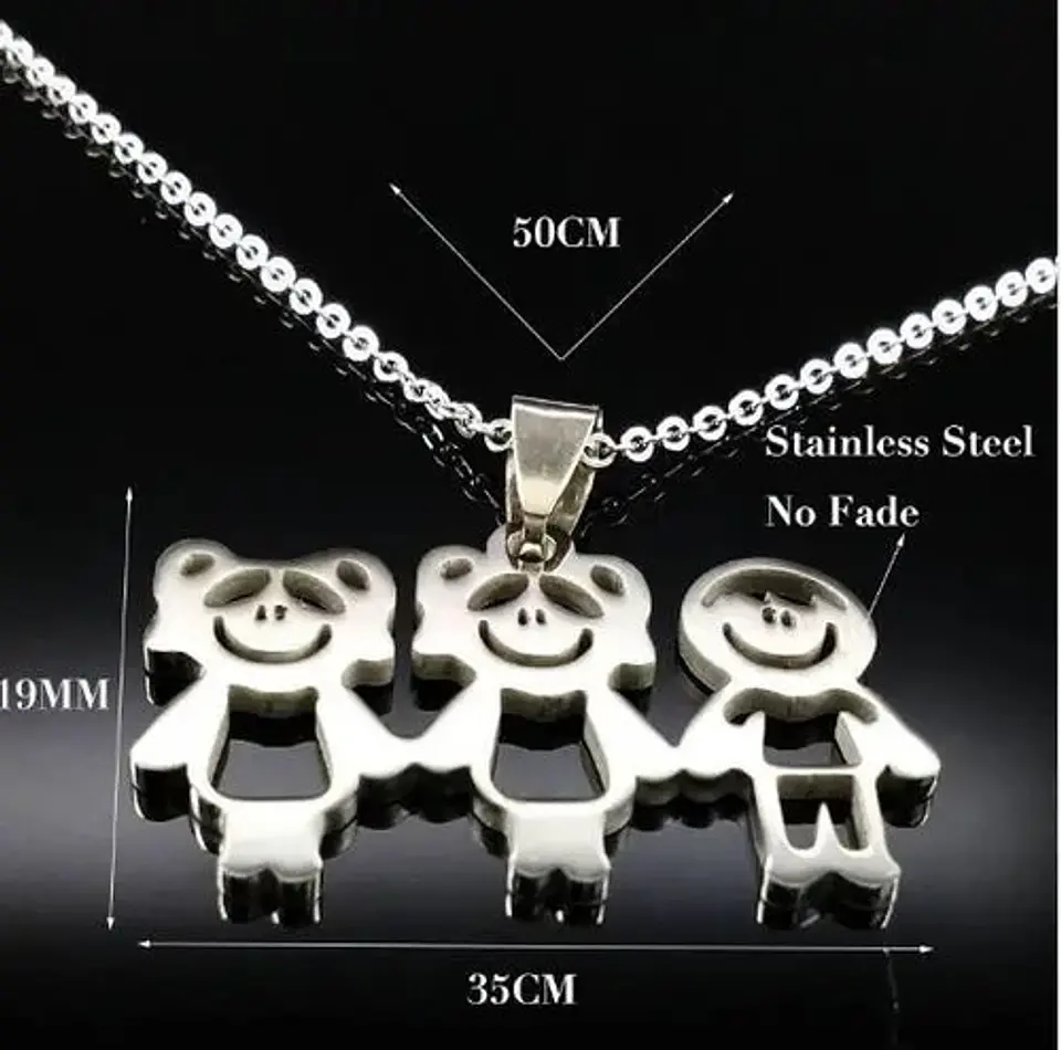 Collar Regalo Dia Madre Mamá Familia Hijos Joyas Mujer  100