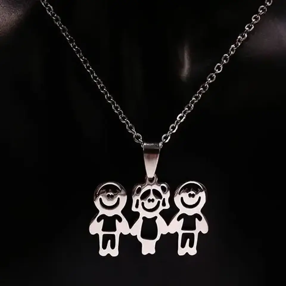 Collar Regalo Dia Madre Mamá Familia Hijos Joyas Mujer  103