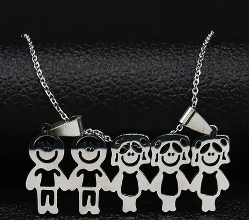Collar Regalo Dia Madre Mamá Familia Hijos Joyas Mujer  109