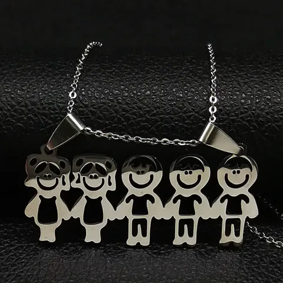 Collar Regalo Dia Madre Mamá Familia Hijos Joyas Mujer  112