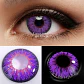 Lentes Contacto Morado Violeta Halloween +liquido +estuche - Miniatura 2
