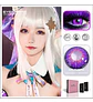 Lentes Contacto Morado Violeta Halloween +liquido +estuche - Miniatura 5