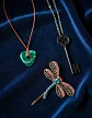Coraline Llave Botón Collar Mágico Y Broche Set Regalo Geek - Miniatura 4