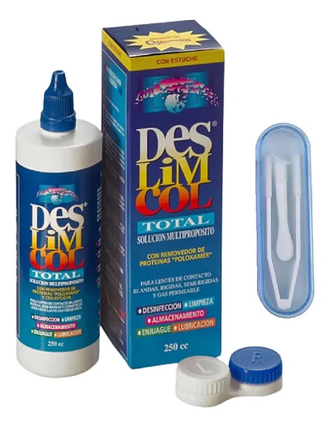 Liquido 250 Cc +estuche + Set Inserción Para Lentes Contacto