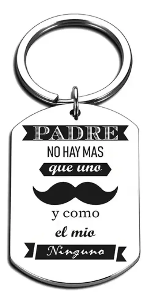 Llavero Regalo Papá Día Del Padre + Bolsa Regalo Joyas