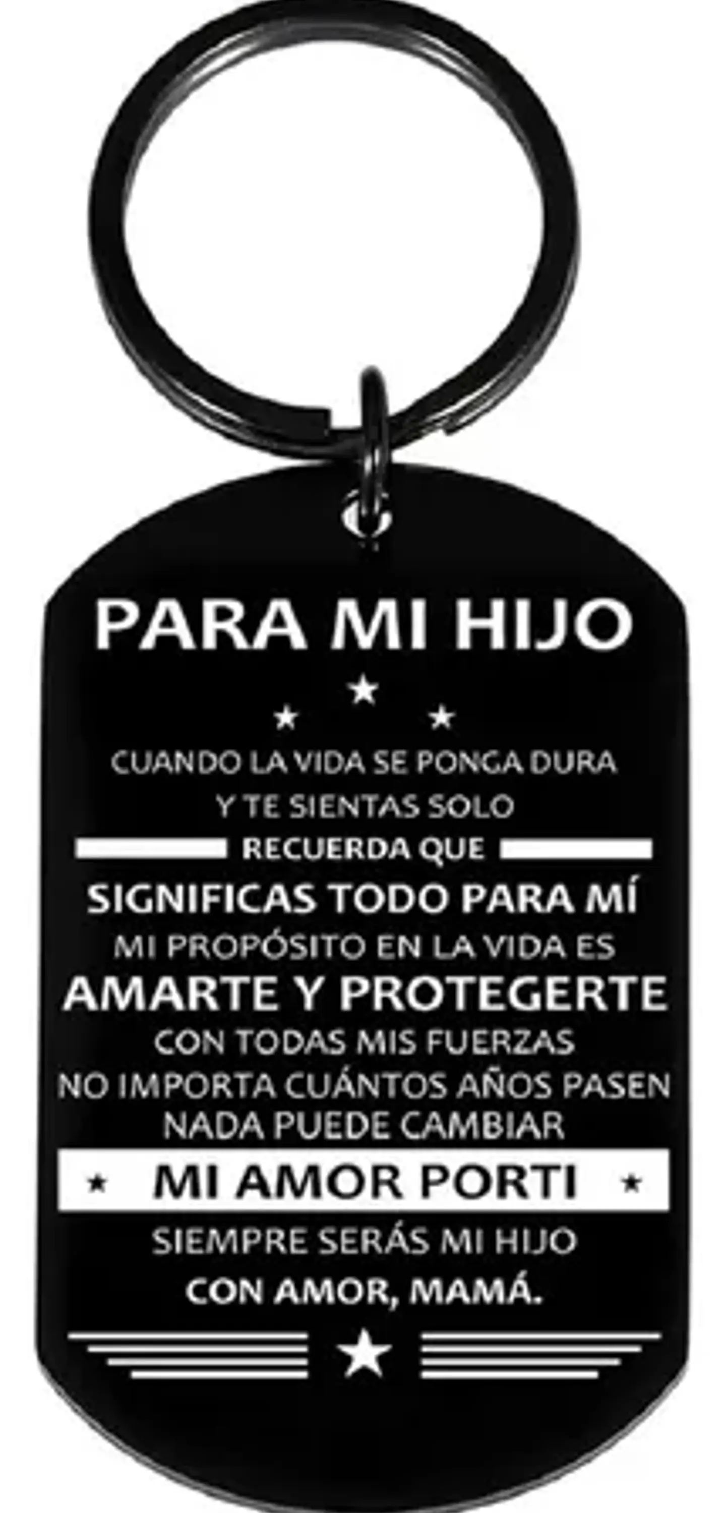 Llavero Regalo Hijo Niños Hombre + Bolsa Terciopelo Joyas 1