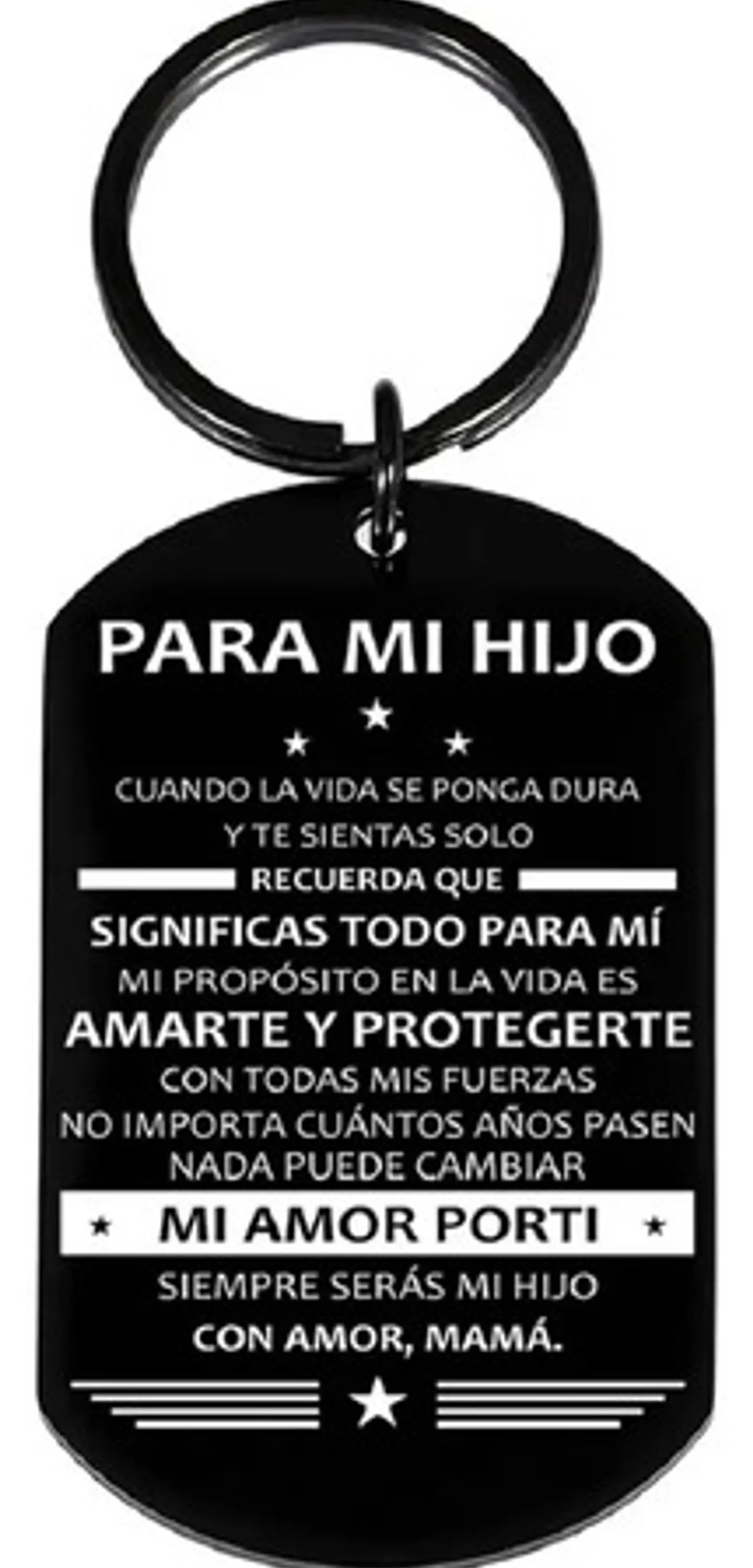 Llavero Regalo Hijo Niños Hombre + Bolsa Terciopelo Joyas 2