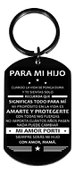 Llavero Regalo Hijo Niños Hombre + Bolsa Terciopelo Joyas - Miniatura 2