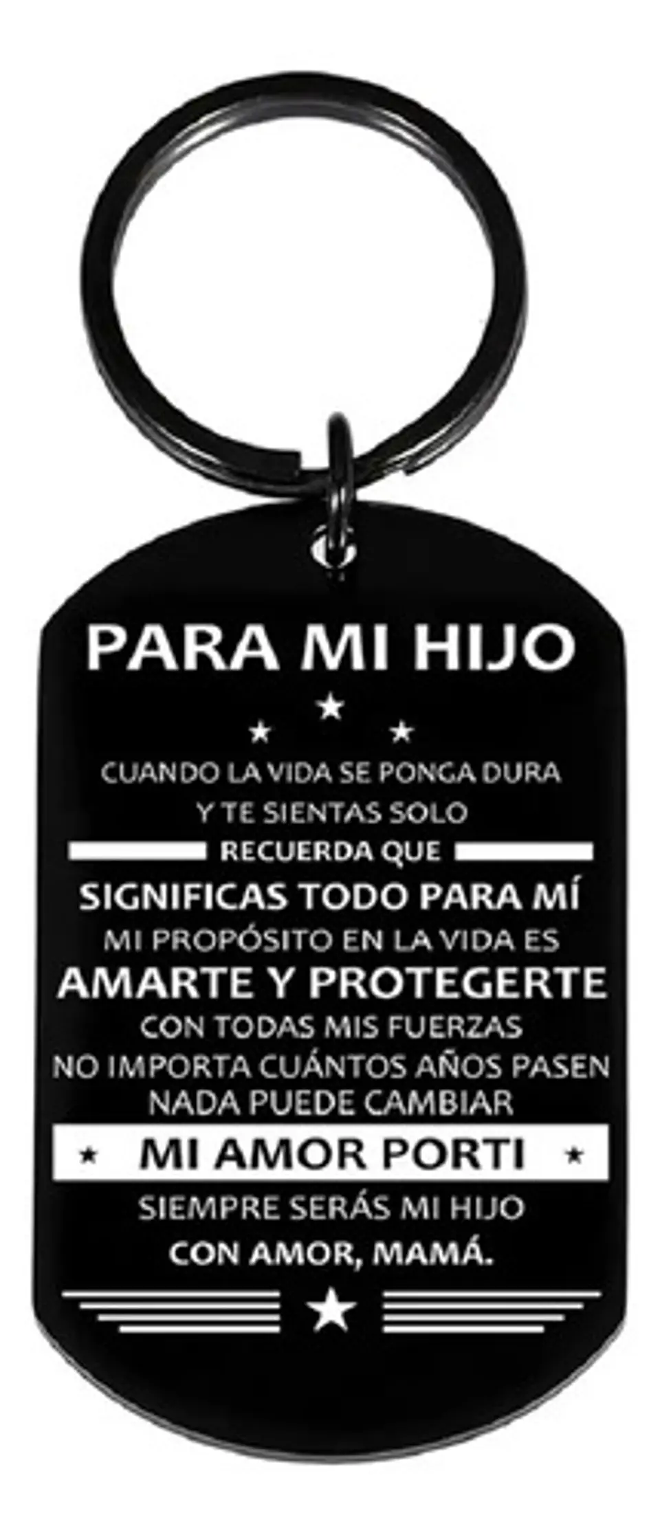 Llavero Regalo Hijo Niños Hombre + Bolsa Terciopelo Joyas 2