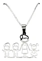 Collar Familia Mamá Hijos Hija + Caja Regalo Joyas - Miniatura 1
