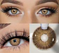 Lentes De Contacto Natural Pattaya Brown Líquido Y Estuche - Miniatura 2