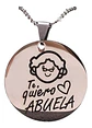 Collar Abuela Cadena Colgante Grabado+ Caja Regalo Joyas - Miniatura 1