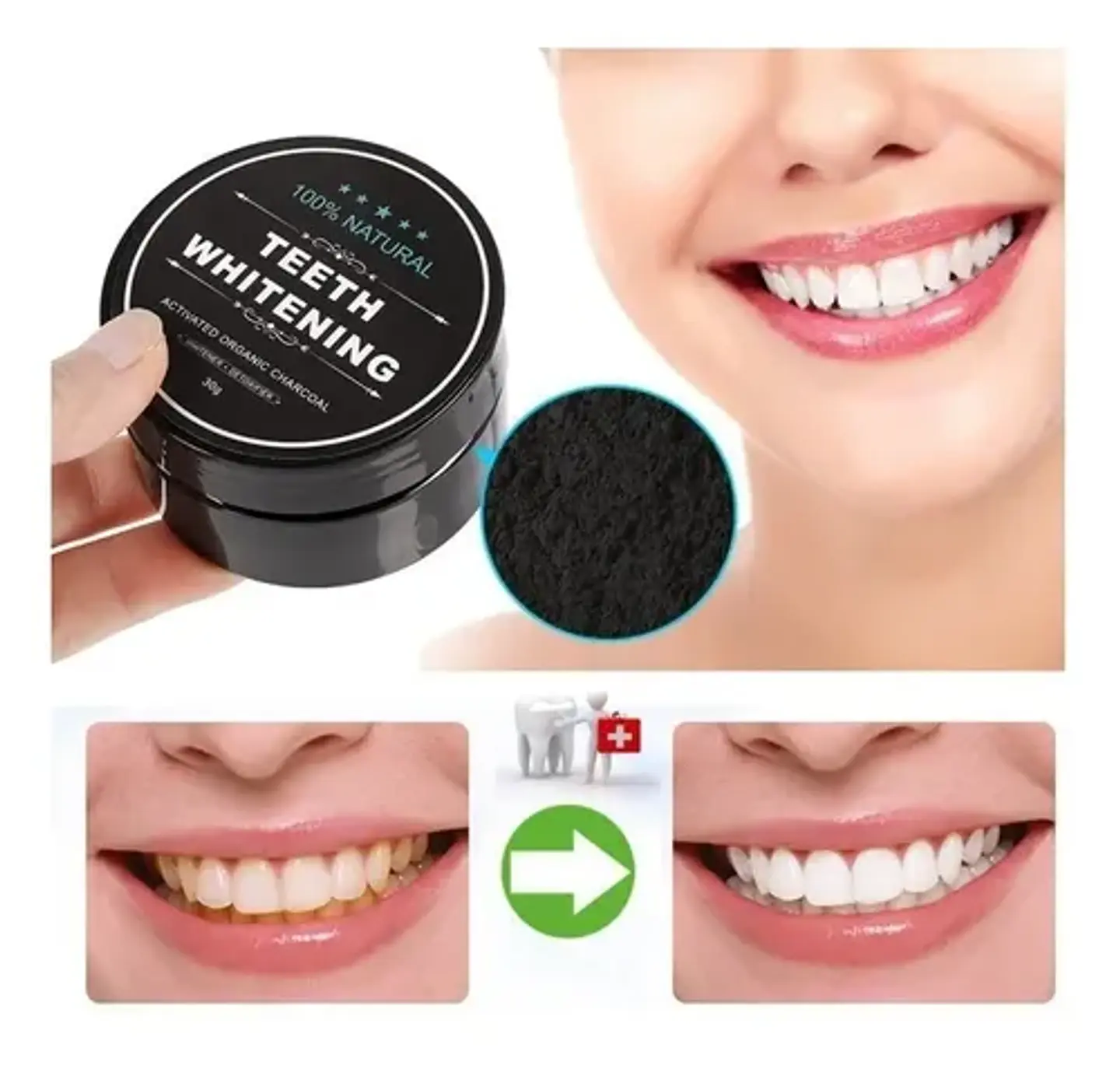 Blanqueador Dental Carbón Orgánico 100% Natural 2