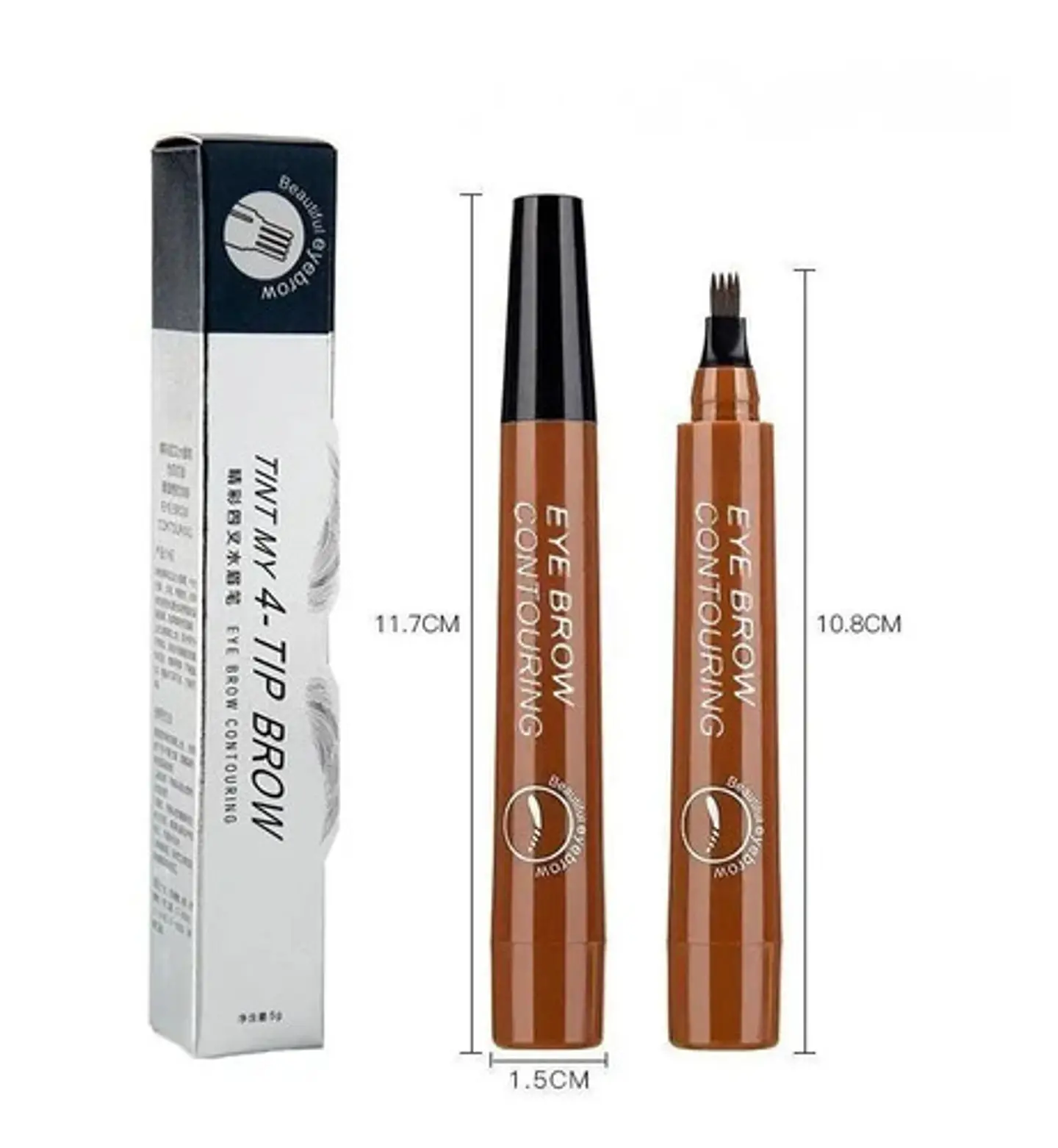 Lápiz Cejas X2 Impermeable Microblading 24 Horas Maquillaje 15
