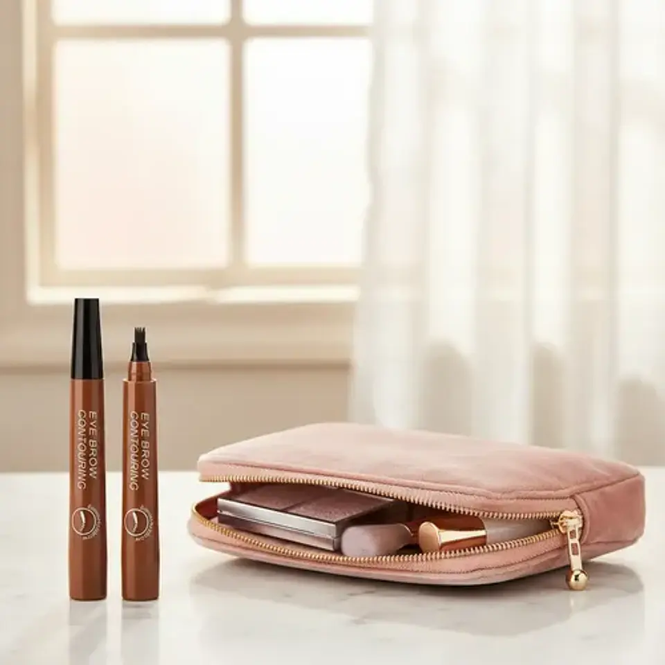 Lápiz Cejas X2 Impermeable Microblading 24 Horas Maquillaje 16