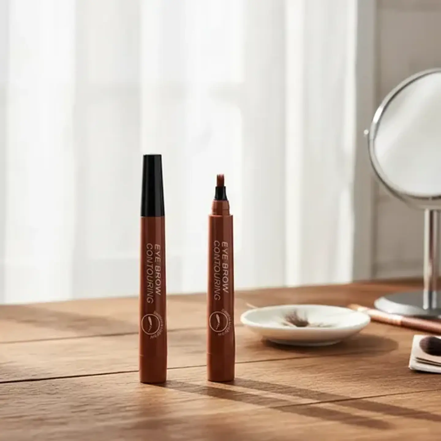 Lápiz Cejas X2 Impermeable Microblading 24 Horas Maquillaje 21