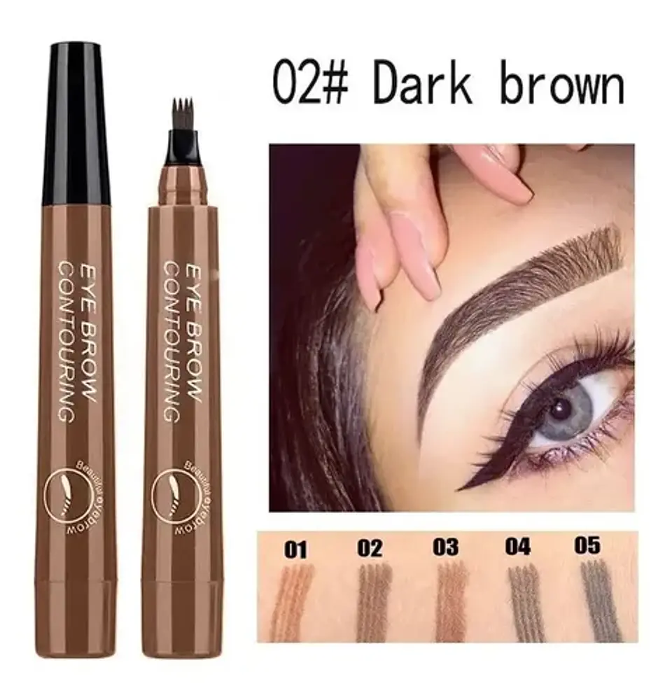 Lápiz Cejas X2 Impermeable Microblading 24 Horas Maquillaje 27