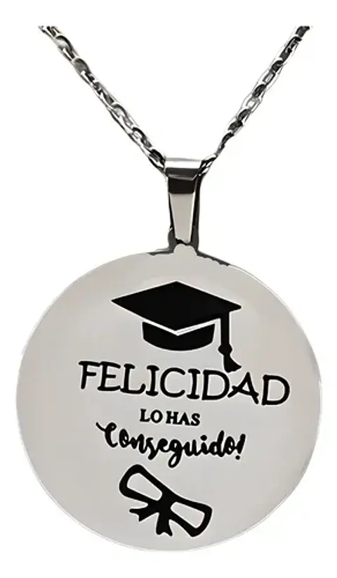 Cadena Y Colgante Licenciatura Graduación + Caja Regalo