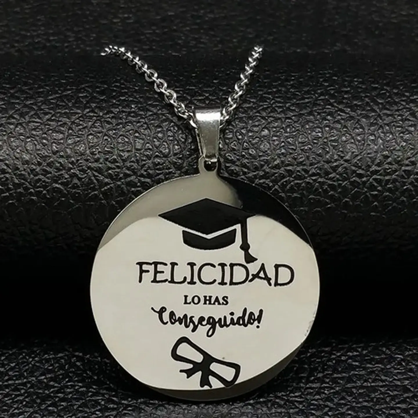 Cadena Y Colgante Licenciatura Graduación + Caja Regalo 2