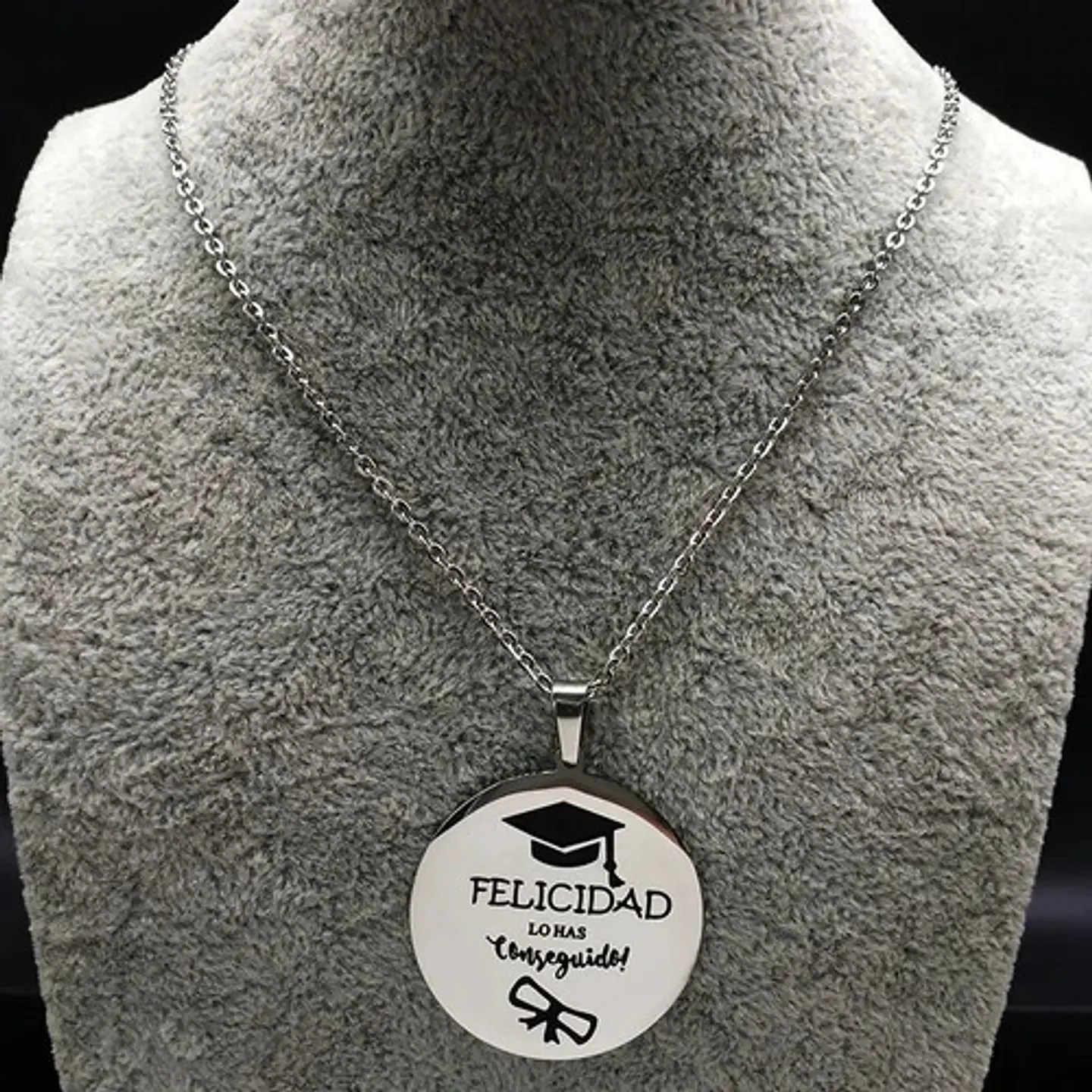 Cadena Y Colgante Licenciatura Graduación + Caja Regalo 5