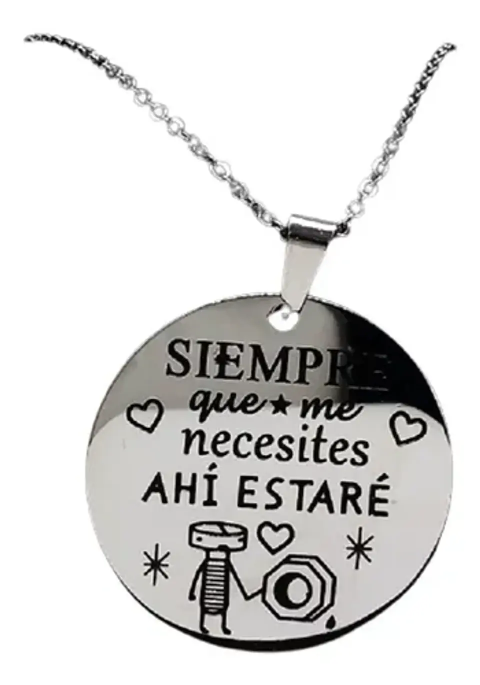 Collar Cadena Dije Regalo Amor Amigos Familia + Caja Joyas 1