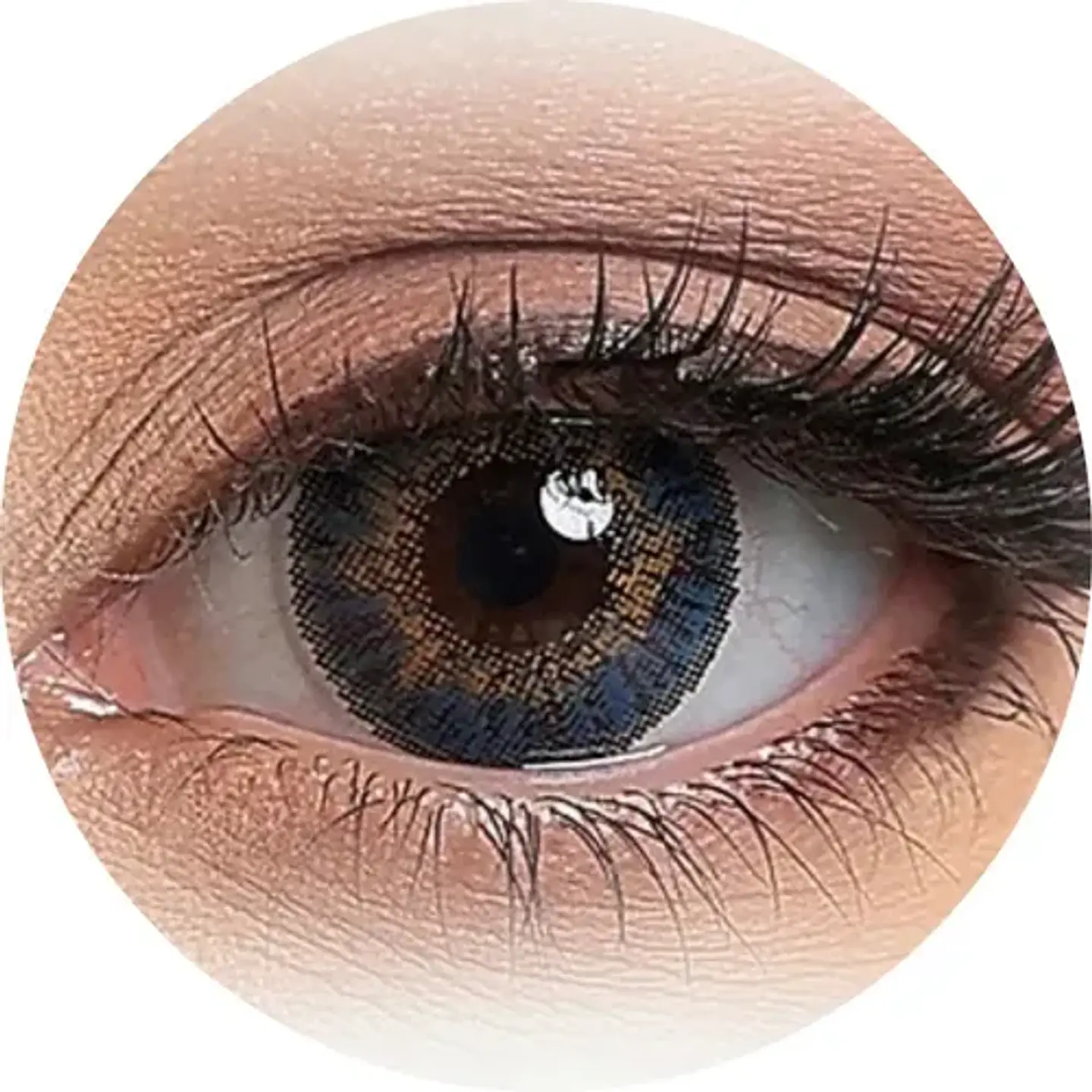 Lentes De Contacto Natural Tricolor Halloween Cosplay Anime  2