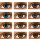 Lentes De Contacto Natural Tricolor Halloween Cosplay Anime  - Miniatura 11