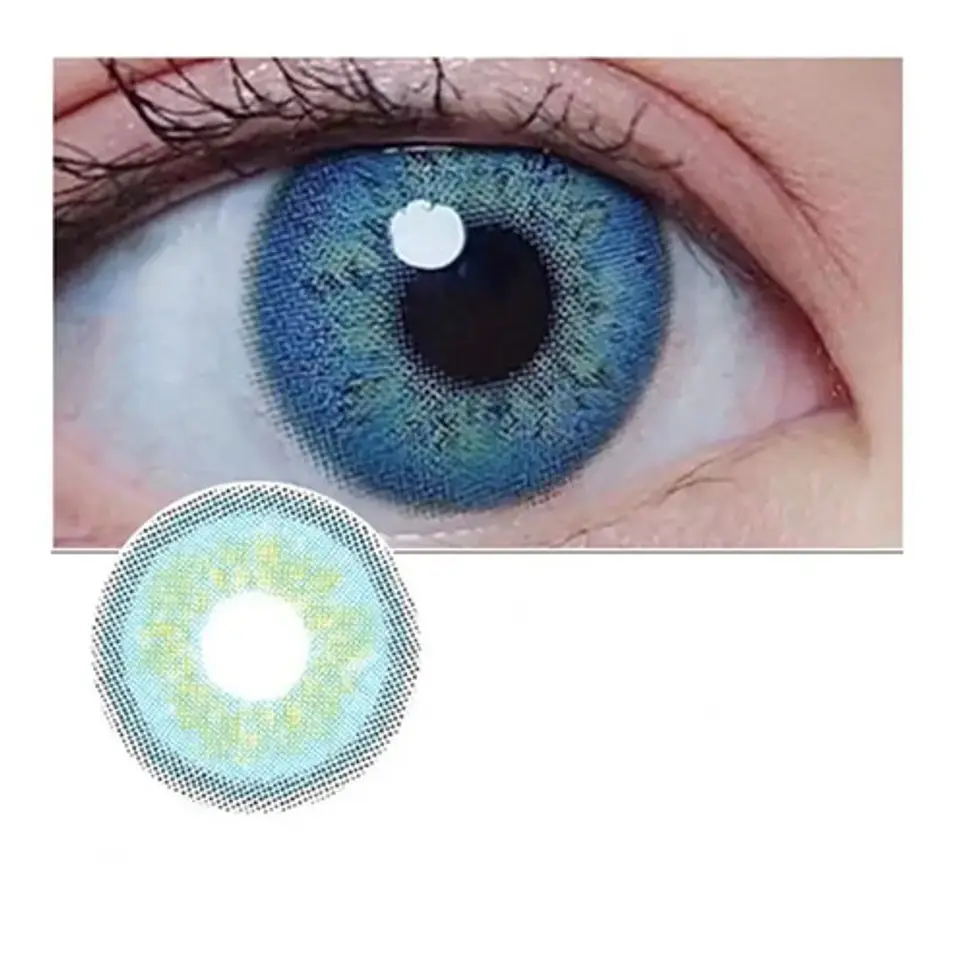 Lentes De Contacto Natural Tricolor Halloween Cosplay Anime  21