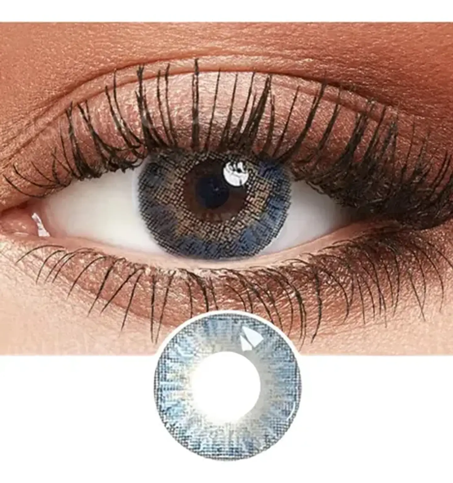 Lentes De Contacto Natural Tricolor Halloween Cosplay Anime  25