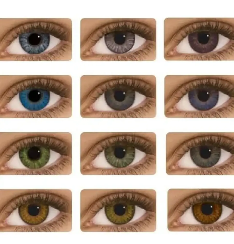 Lentes De Contacto Natural Tricolor Halloween Cosplay Anime  60