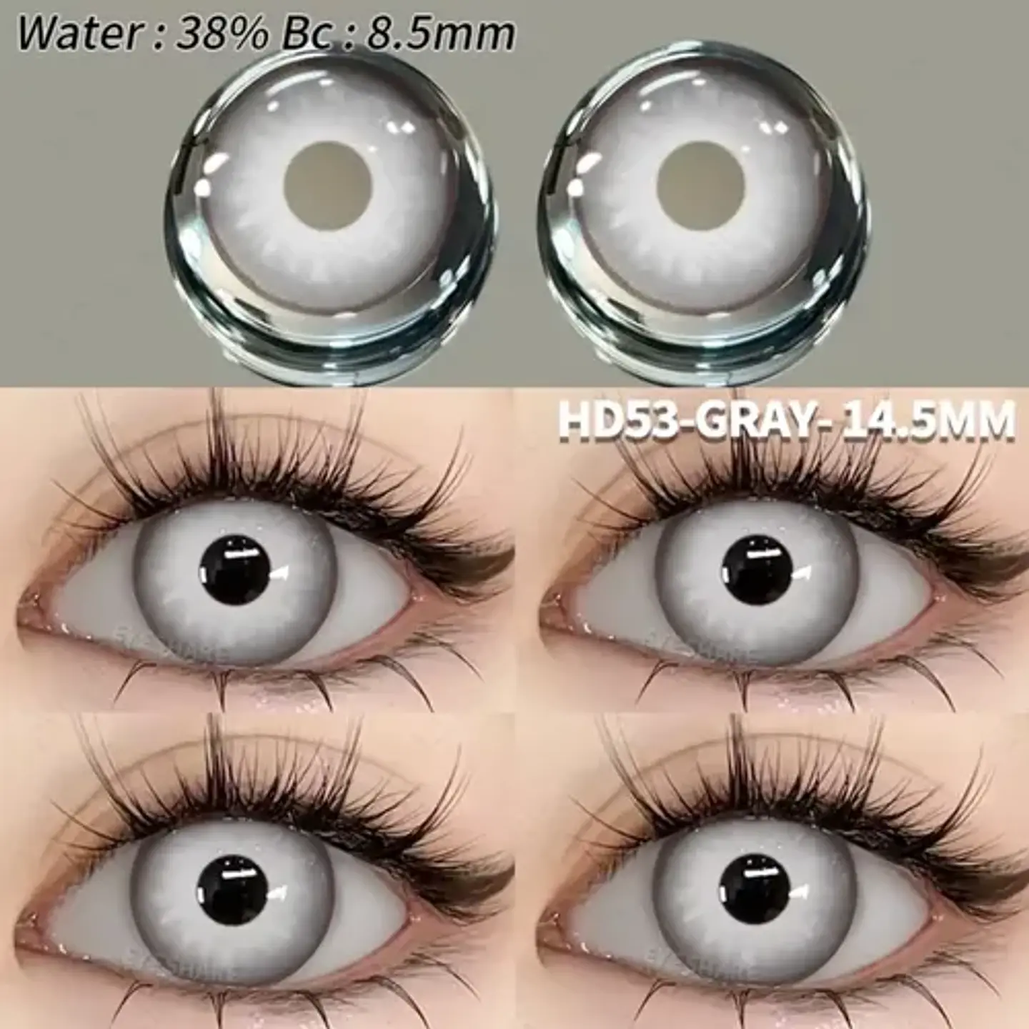 Lentes De Contacto Natural Tricolor Halloween Cosplay Anime  86