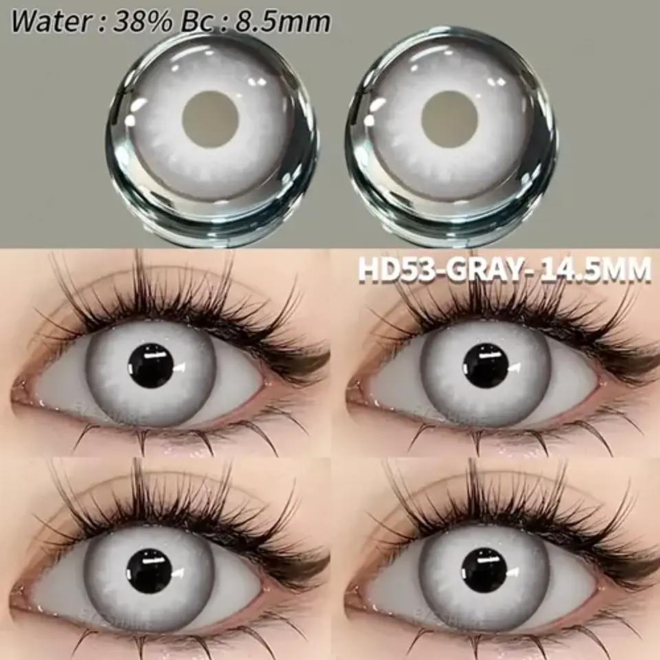 Lentes De Contacto Natural Tricolor Halloween Cosplay Anime  86