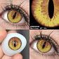 Lentes De Contacto Natural Tricolor Halloween Cosplay Anime  - Miniatura 88