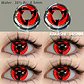 Lentes De Contacto Natural Tricolor Halloween Cosplay Anime  - Miniatura 92