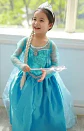 Disfraz Elsa Frozen Niña Incluye Corona Y Varita - Miniatura 3