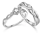 Anillos Compromiso Ajustables + Caja Regalo Joyas A111 - Miniatura 1