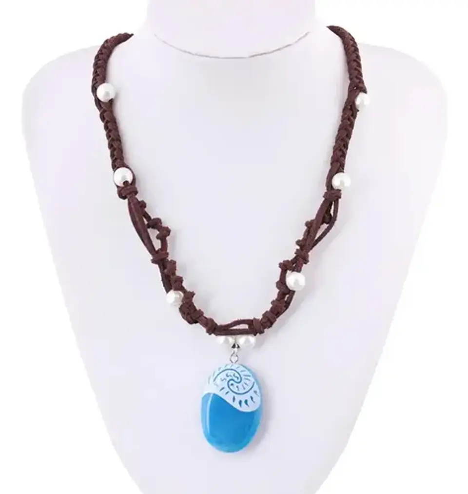 Collar Moana Luminoso Fluorescente Corazón De Te Fiti 4
