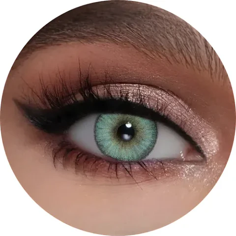 Lentes De Contacto Naturales Estonia Green Líquido Y Estuche