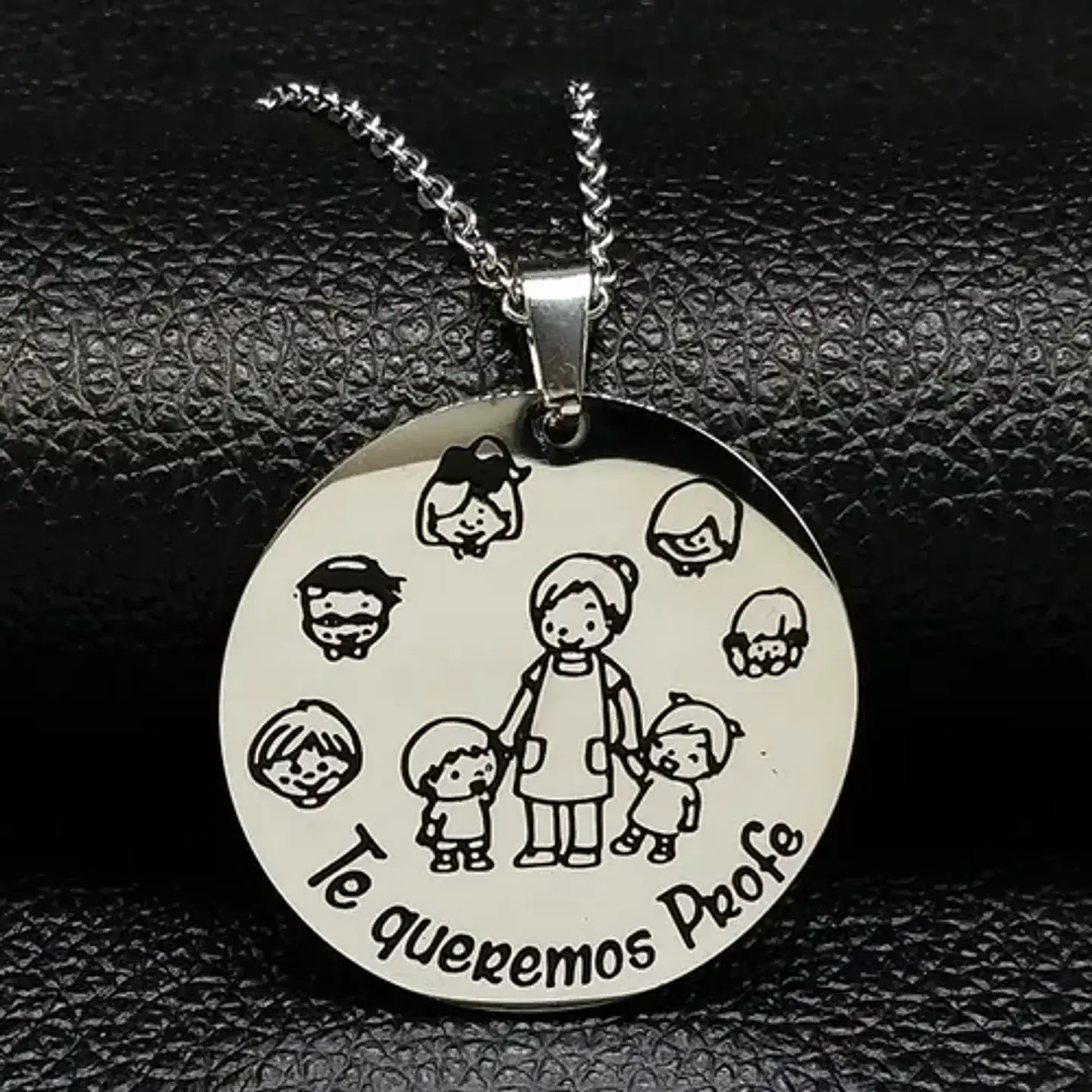 Collar Profesora Maestra Tía Colegio + Caja Regalo Joyas 2
