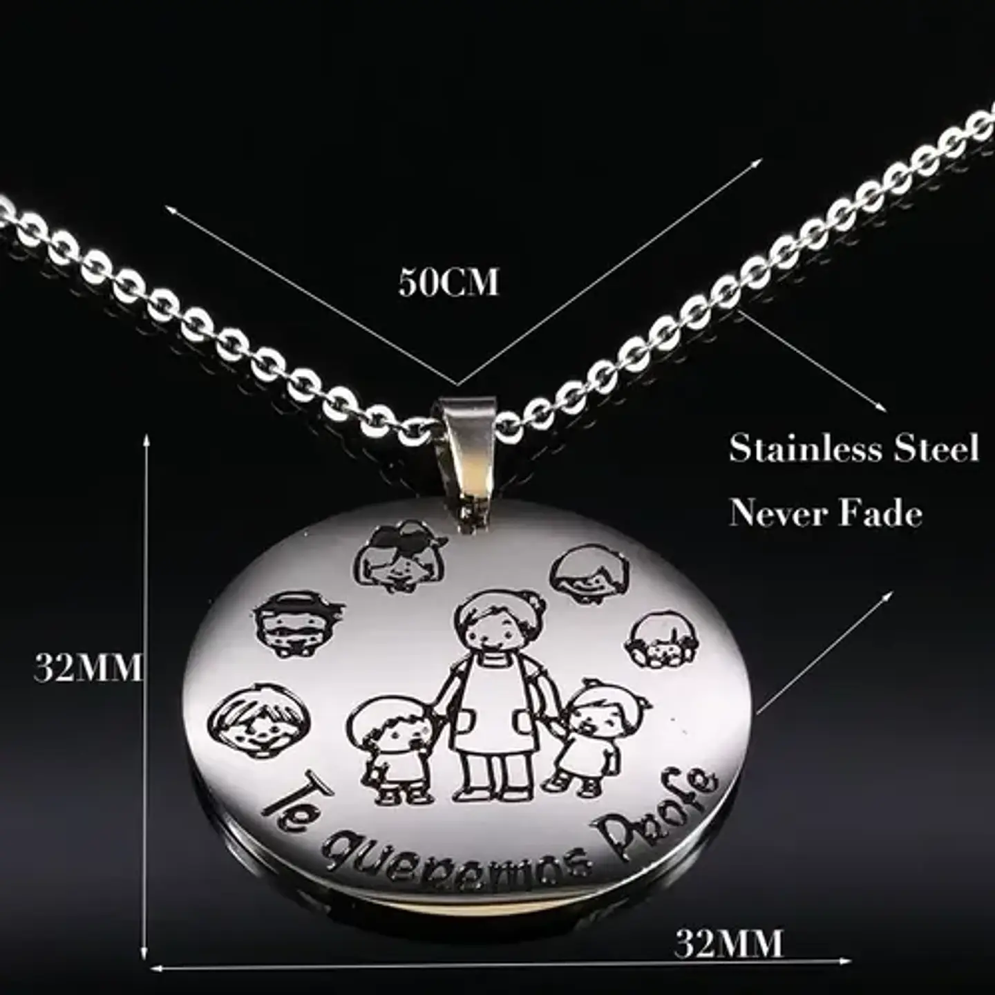 Collar Profesora Maestra Tía Colegio + Caja Regalo Joyas 3