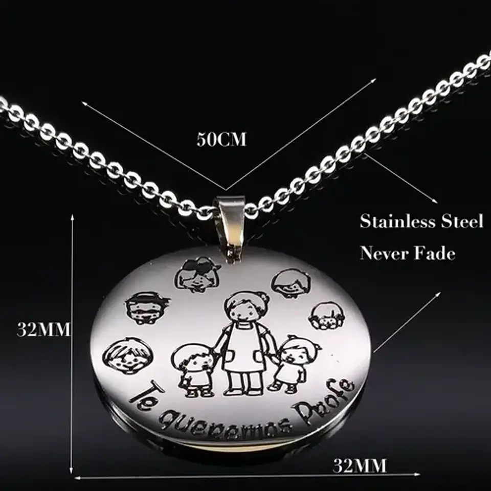 Collar Profesora Maestra Tía Colegio + Caja Regalo Joyas 3