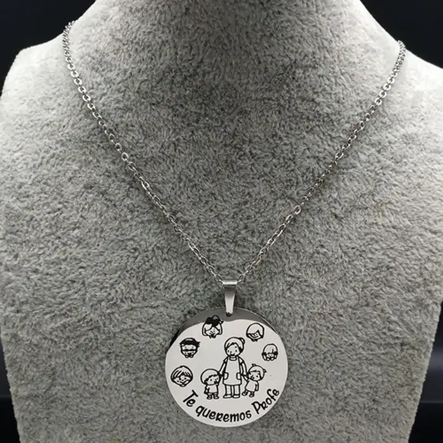 Collar Profesora Maestra Tía Colegio + Caja Regalo Joyas 4