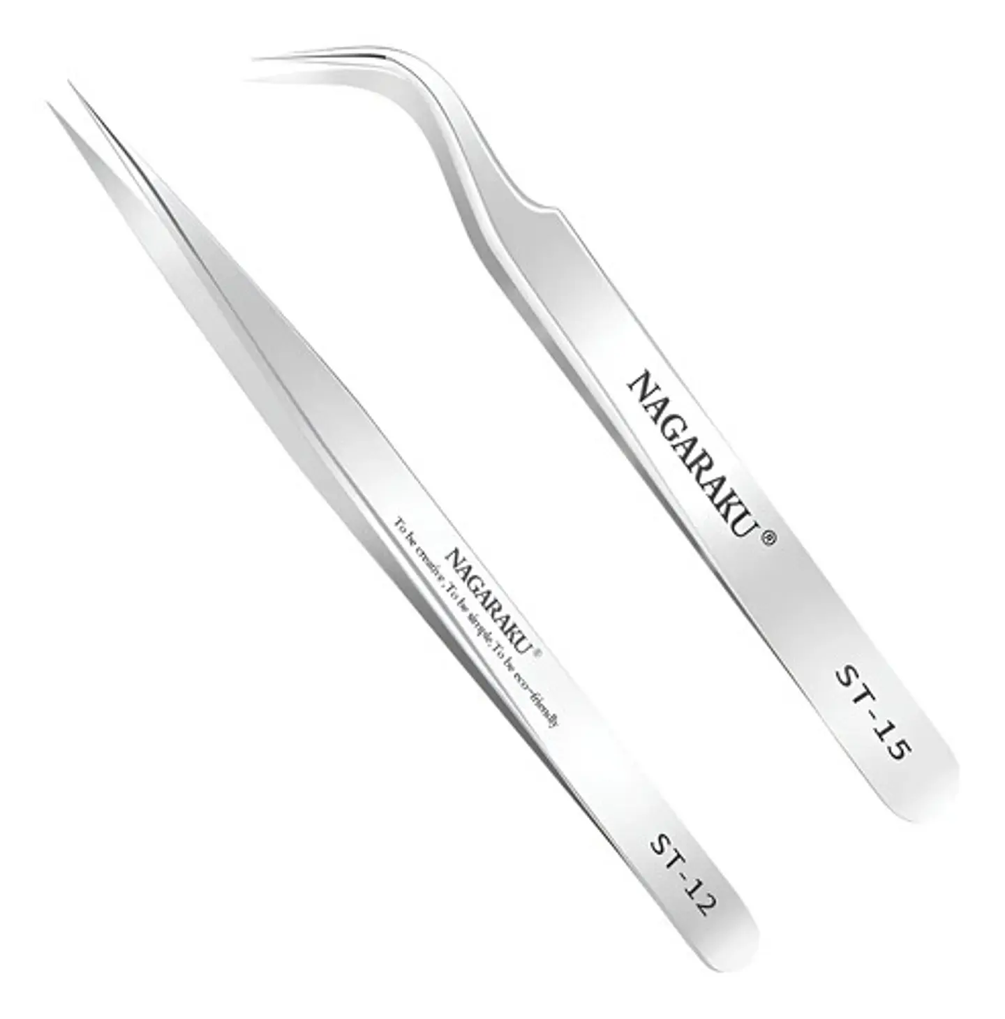 Pinzas Extensiones Pestañas Curva Recta Nagaraku St-12 St-15 1