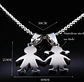 Cadena Colgante Familia Pareja Niño Niña Hijos + Caja Regalo - Miniatura 3
